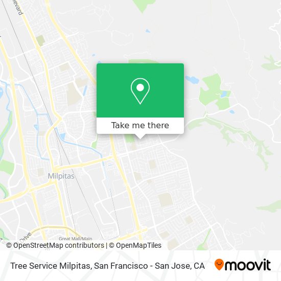 Tree Service Milpitas map