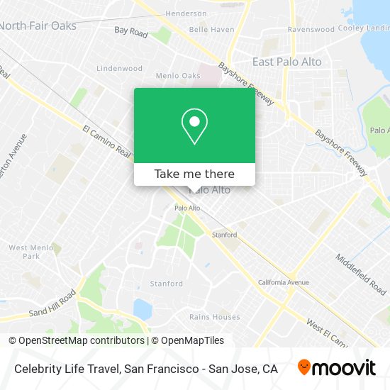 Mapa de Celebrity Life Travel