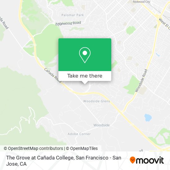 Mapa de The Grove at Cañada College