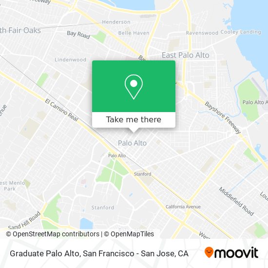 Graduate Palo Alto map