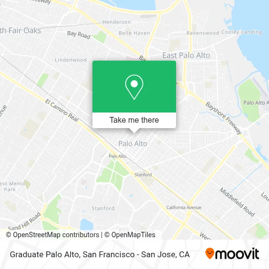 Graduate Palo Alto map