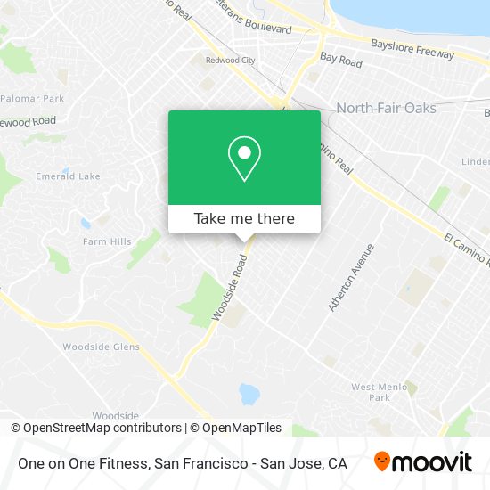 Mapa de One on One Fitness