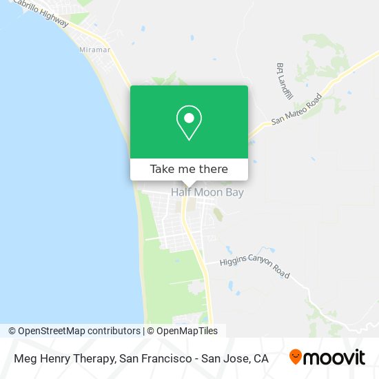 Meg Henry Therapy map
