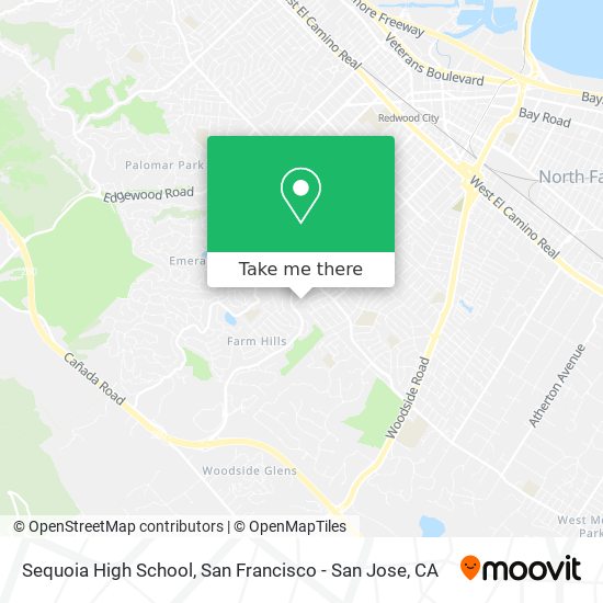 Mapa de Sequoia High School