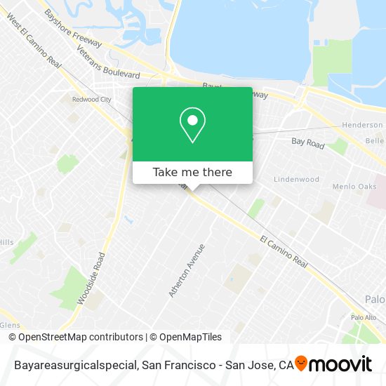 Bayareasurgicalspecial map