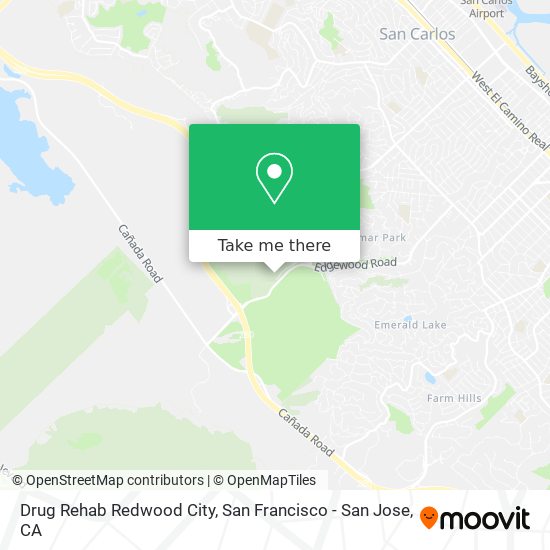 Mapa de Drug Rehab Redwood City