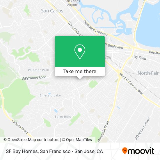 SF Bay Homes map