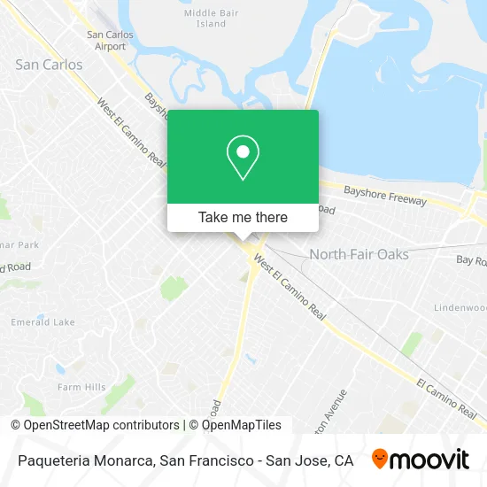 Paqueteria Monarca map