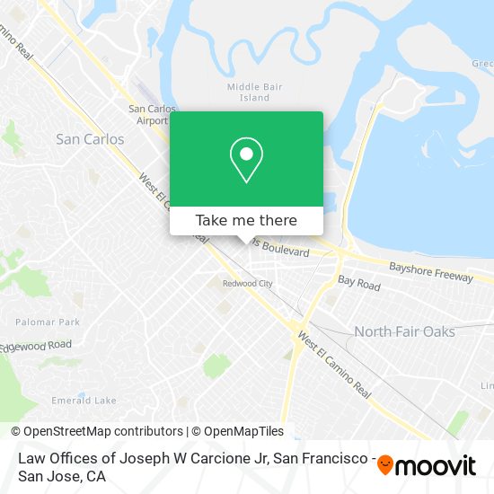 Law Offices of Joseph W Carcione Jr map