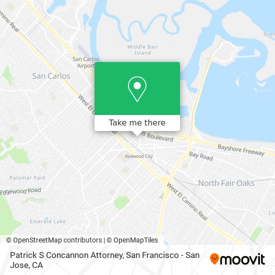 Patrick S Concannon Attorney map