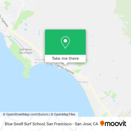 Blue Swell Surf School map