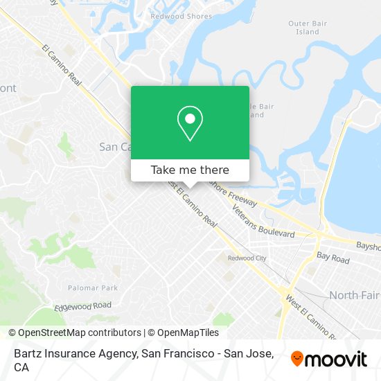 Mapa de Bartz Insurance Agency