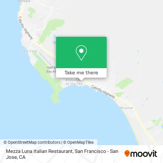 Mezza Luna Italian Restaurant map