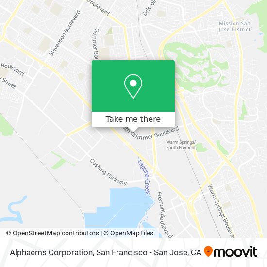 Alphaems Corporation map