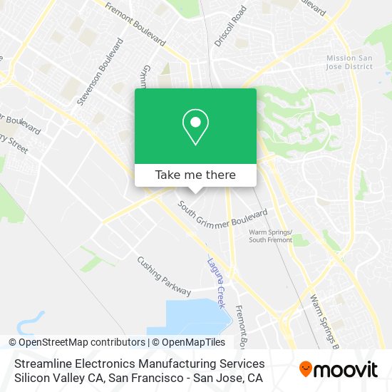 Streamline Electronics Manufacturing Services Silicon Valley CA map