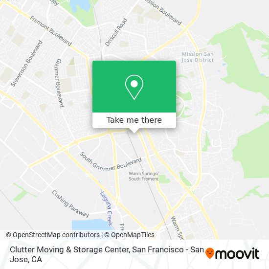 Clutter Moving & Storage Center map