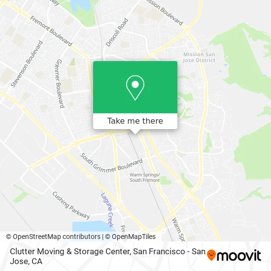 Mapa de Clutter Moving & Storage Center