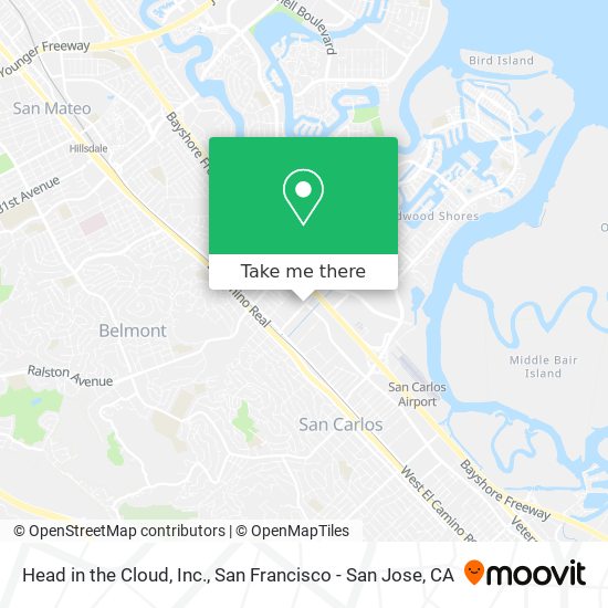 Head in the Cloud, Inc. map