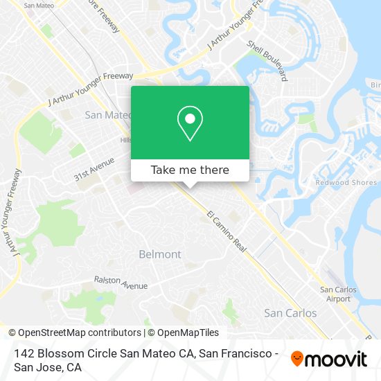 Mapa de 142 Blossom Circle San Mateo CA
