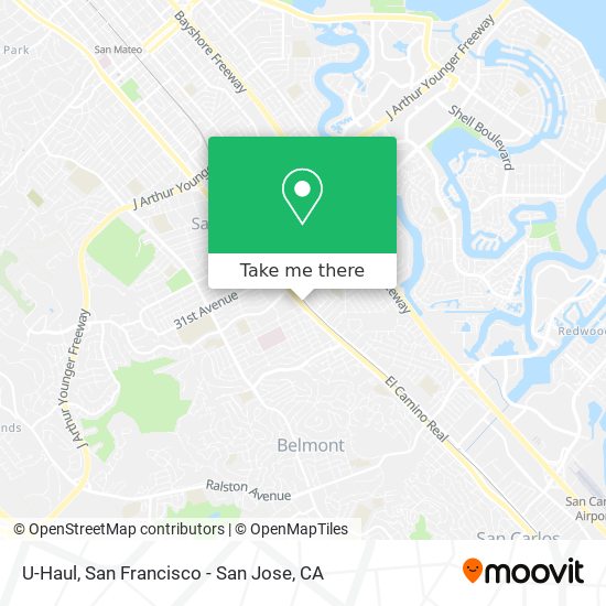 U-Haul map