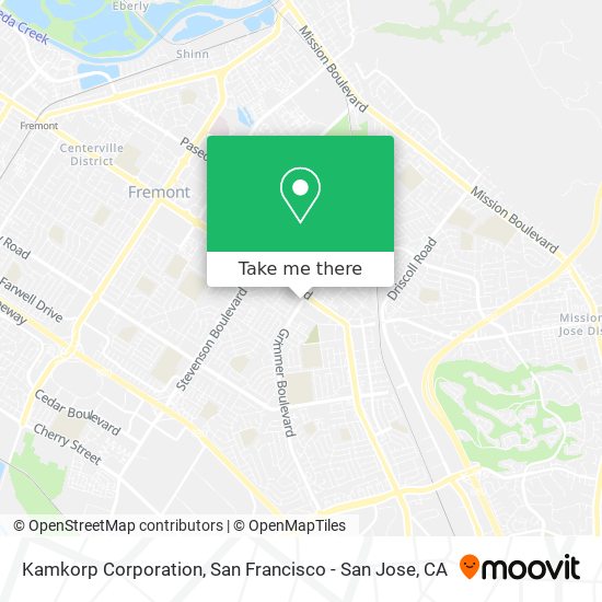 Kamkorp Corporation map