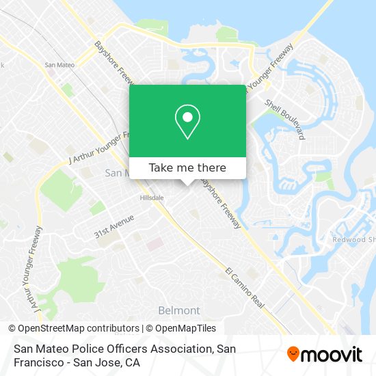 San Mateo Police Officers Association map