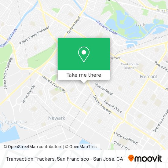Mapa de Transaction Trackers