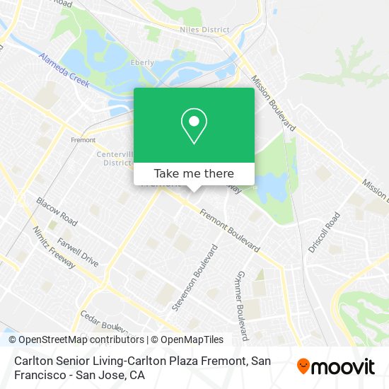 Mapa de Carlton Senior Living-Carlton Plaza Fremont