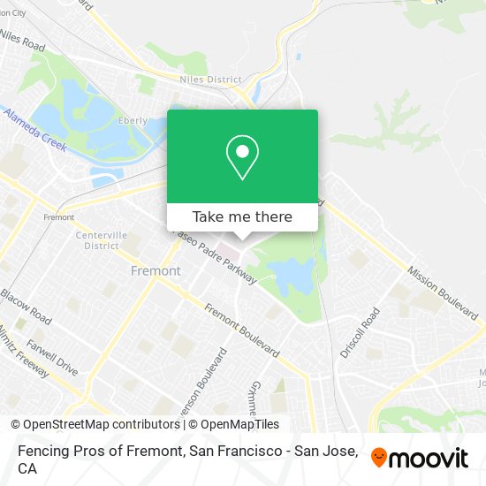 Mapa de Fencing Pros of Fremont