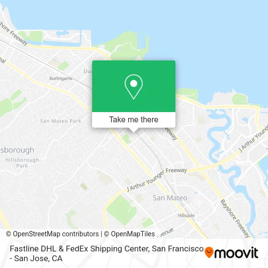 Fastline DHL & FedEx Shipping Center map