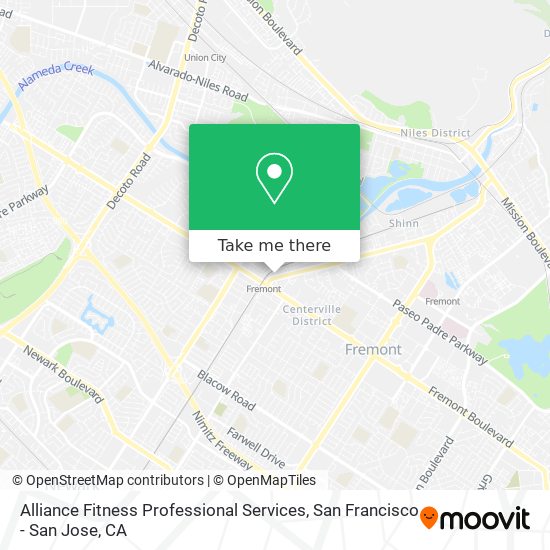 Mapa de Alliance Fitness Professional Services