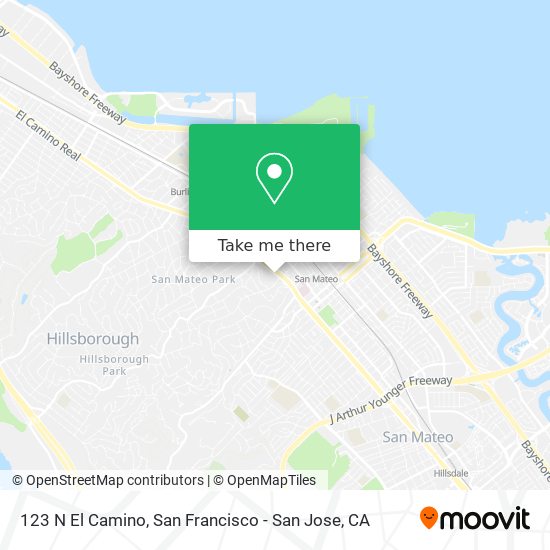 123 N El Camino map