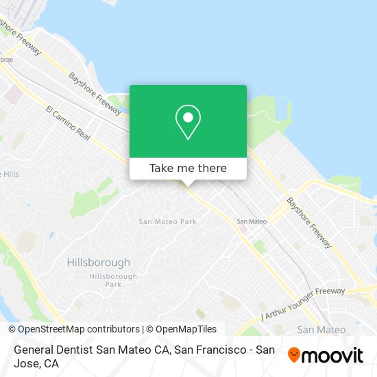 Mapa de General Dentist San Mateo CA