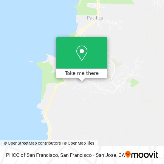 PHCC of San Francisco map