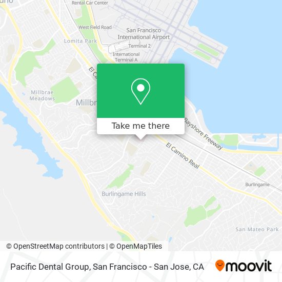 Mapa de Pacific Dental Group