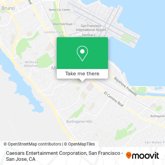 Caesars Entertainment Corporation map