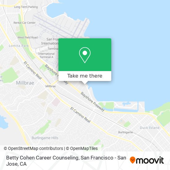 Betty Cohen Career Counseling map