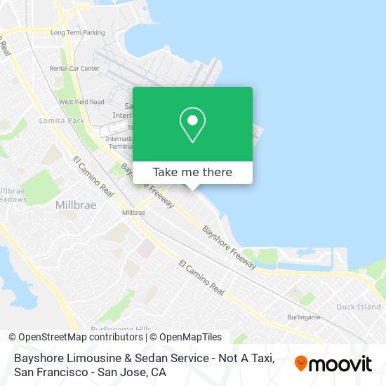 Bayshore Limousine & Sedan Service - Not A Taxi map