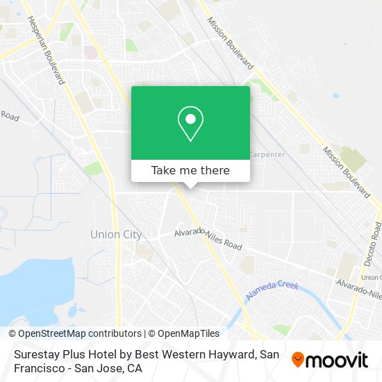 Surestay Plus Hotel by Best Western Hayward map