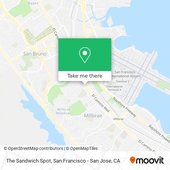 The Sandwich Spot map