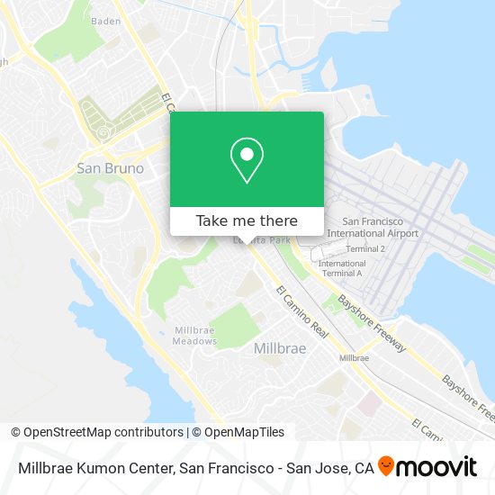 Millbrae Kumon Center map