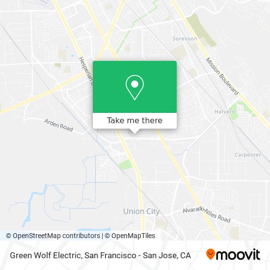 Green Wolf Electric map