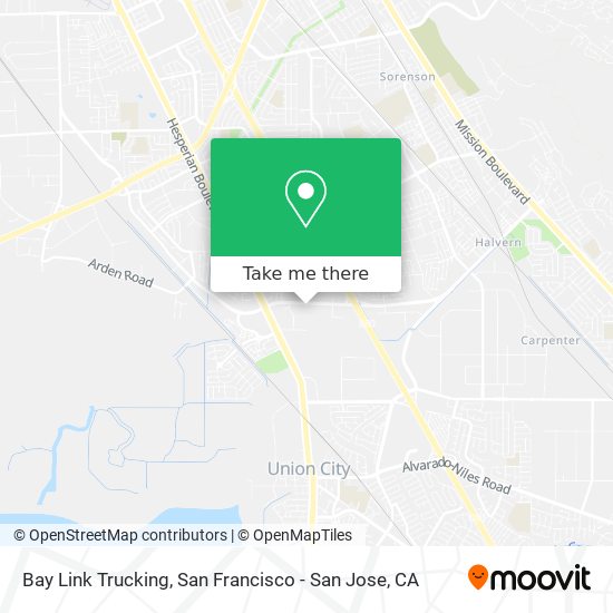 Bay Link Trucking map