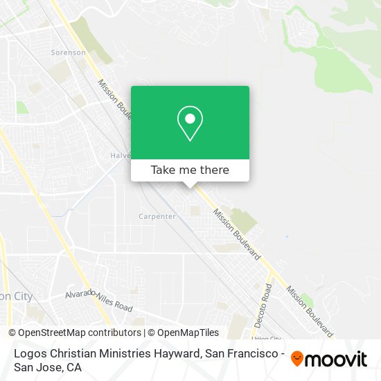 Logos Christian Ministries Hayward map