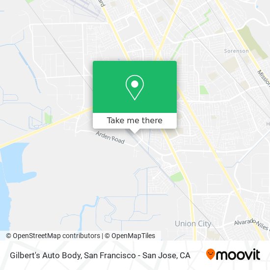 Mapa de Gilbert's Auto Body