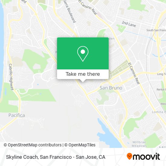 Skyline Coach map