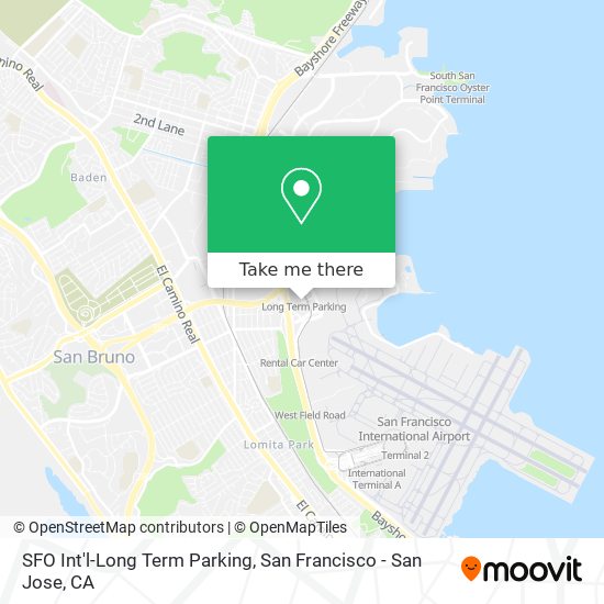 Mapa de SFO Int'l-Long Term Parking