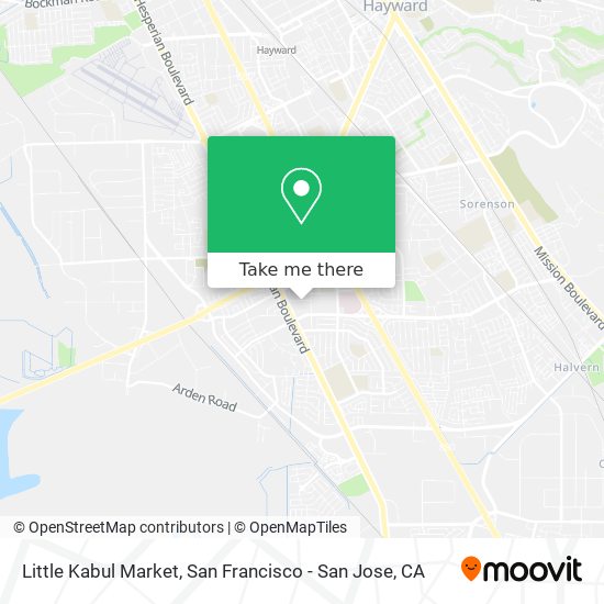 Mapa de Little Kabul Market