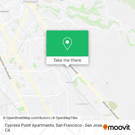 Cypress Point Apartments map
