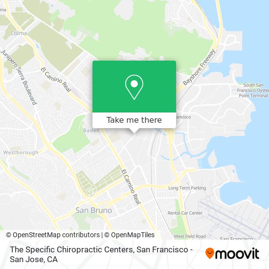 The Specific Chiropractic Centers map